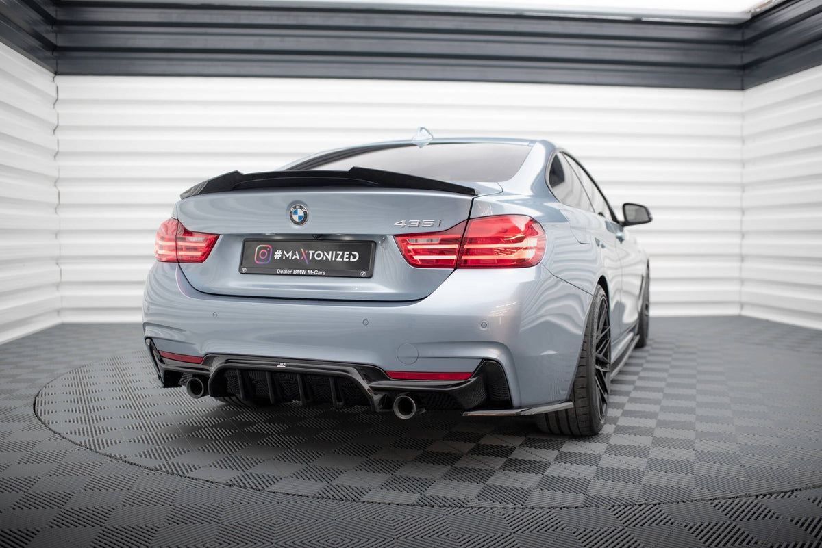Difusor trasero para BMW 4 Coupe / Gran Coupe / Cabrio M-Pack F32 / F36 / F33 (Version with single Exhausts on both sides)