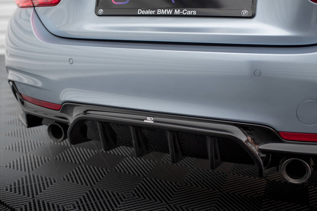 Difusor trasero para BMW 4 Coupe / Gran Coupe / Cabrio M-Pack F32 / F36 / F33 (Version with single Exhausts on both sides)