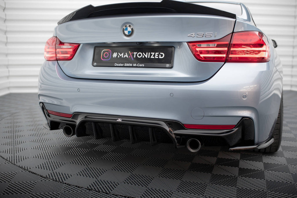 Difusor trasero para BMW 4 Coupe / Gran Coupe / Cabrio M-Pack F32 / F36 / F33 (Version with single Exhausts on both sides)