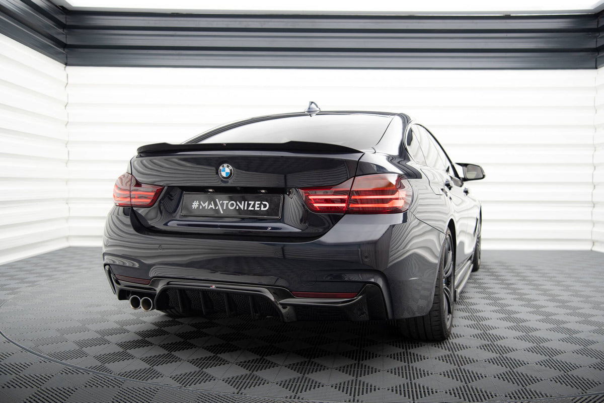 Difusor trasero para BMW 4 Coupe / Gran Coupe / Cabrio M-Pack F32 / F36 / F33 (Version with Exhaust on one side)