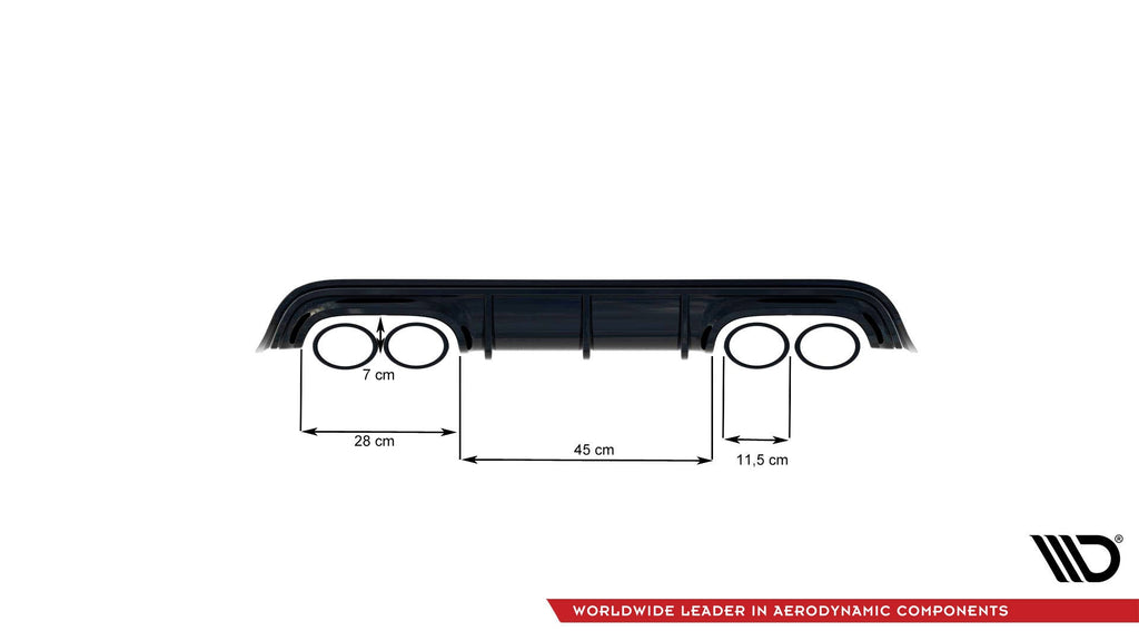 Difusor trasero para Mercedes-Benz CLK W209