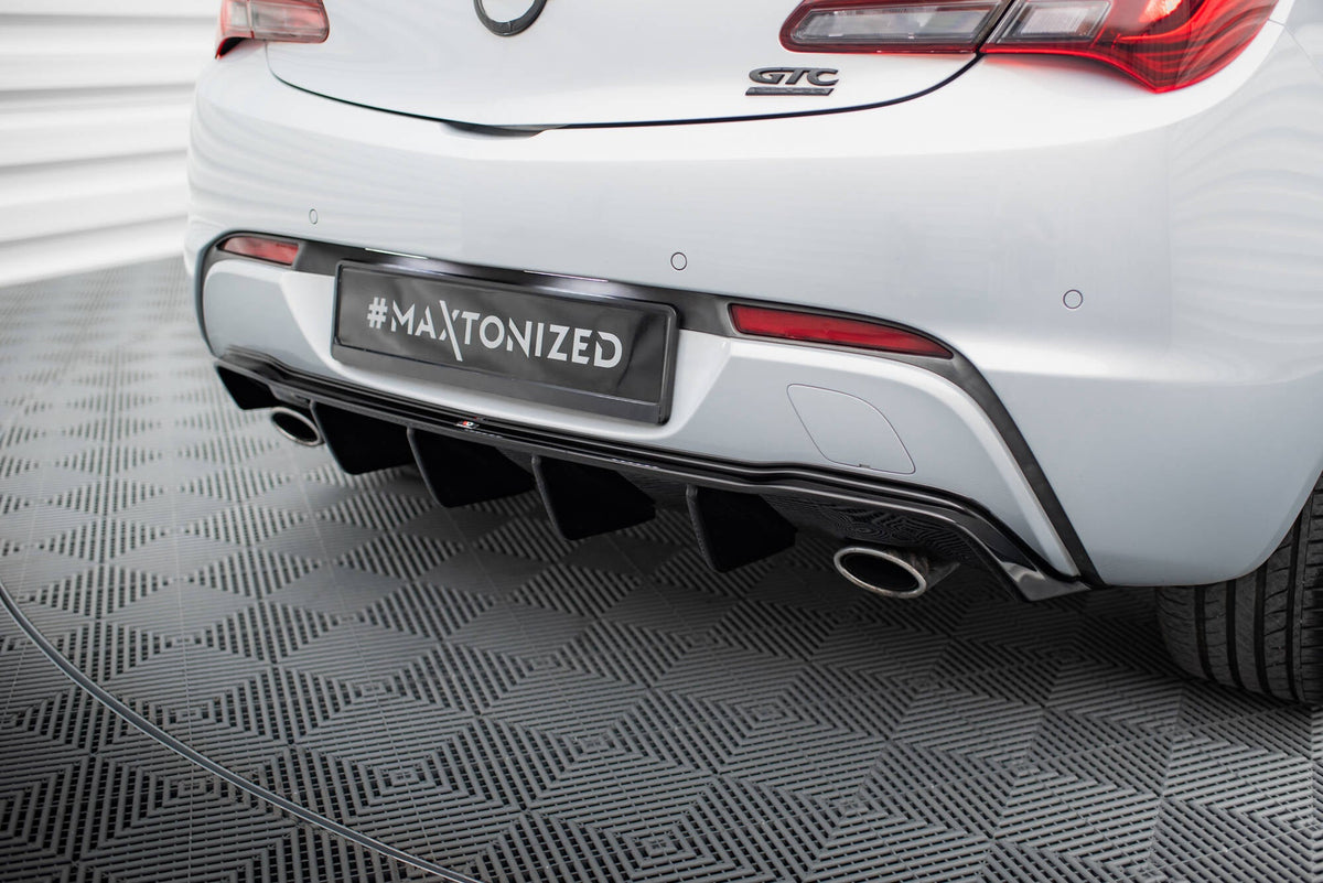 Difusor trasero para Opel Astra GTC OPC-Line J (Version with single Exhausts on both sides)