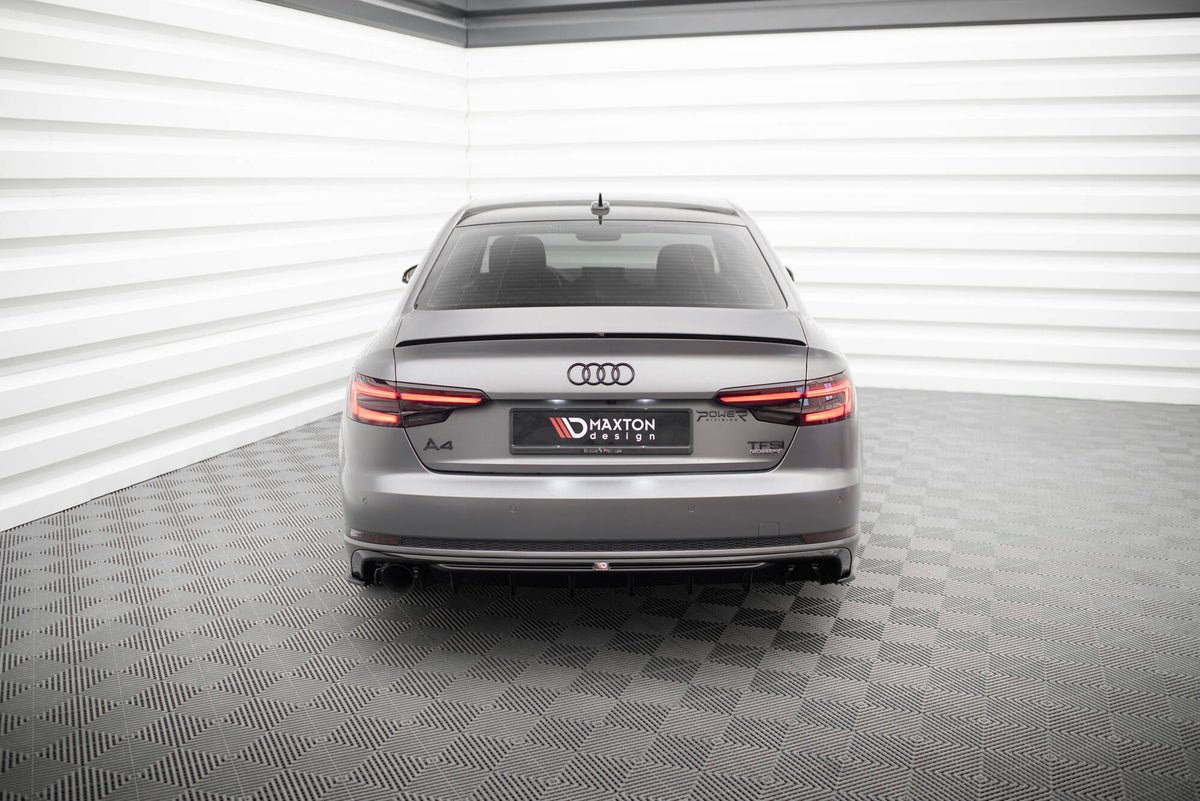 Difusor trasero V.1 para Audi A4 S-line B9 (Version with single Exhaust tips on one side)