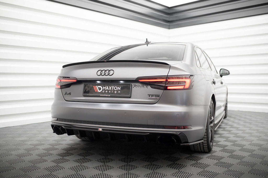 Difusor trasero V.1 para Audi A4 S-line B9 (Version with single Exhaust tips on one side)
