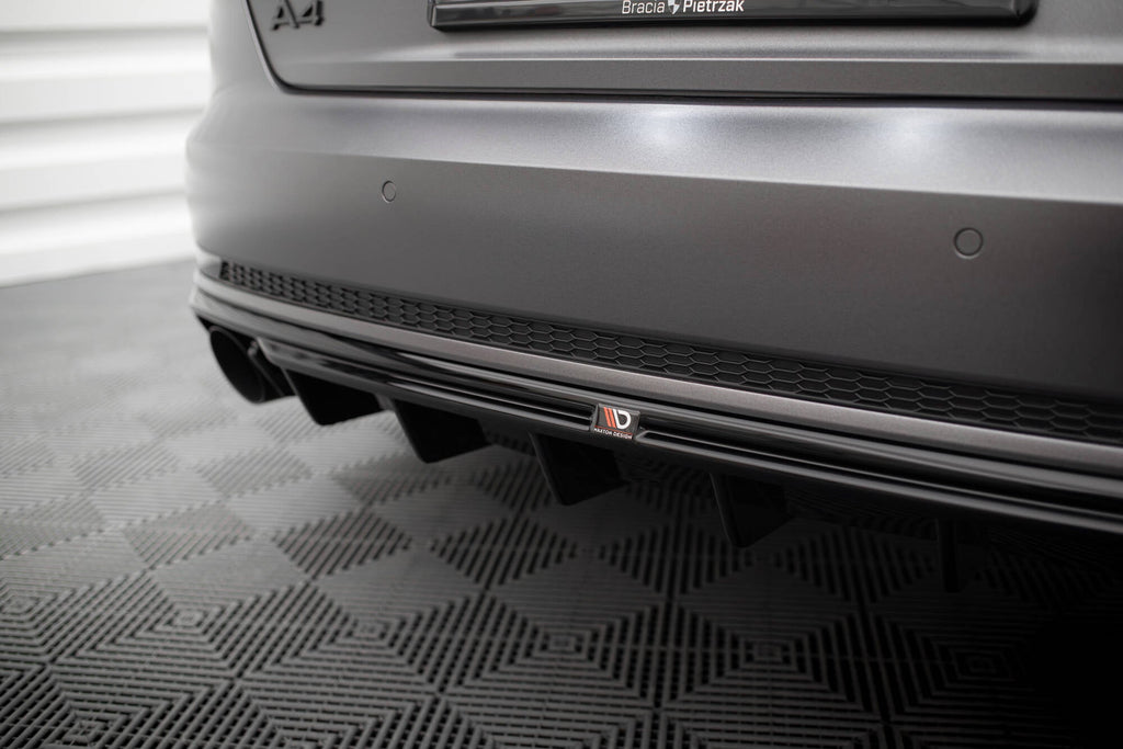 Difusor trasero V.1 para Audi A4 S-line B9 (Version with single Exhaust tips on one side)