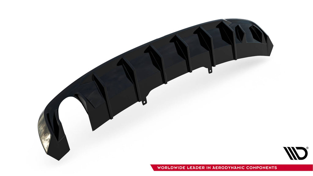 Difusor trasero V.1 para Audi A4 S-line B9 (Version with single Exhaust tips on one side)