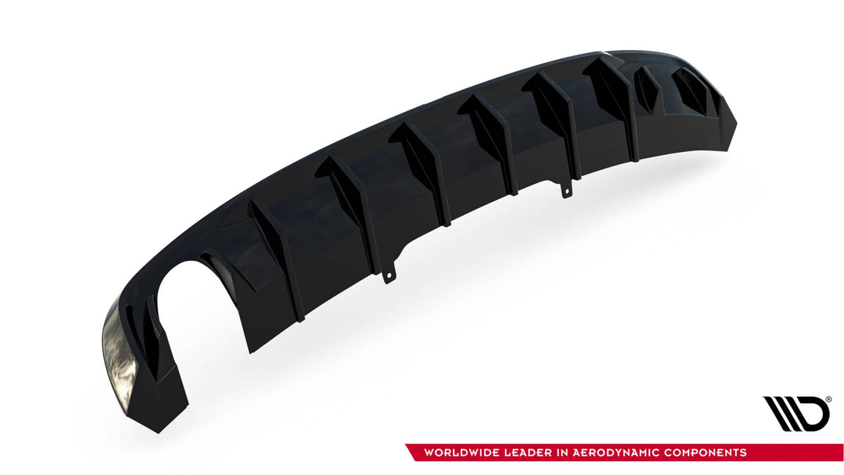 Difusor trasero V.1 para Audi A4 S-line B9 (Version with single Exhaust tips on one side)