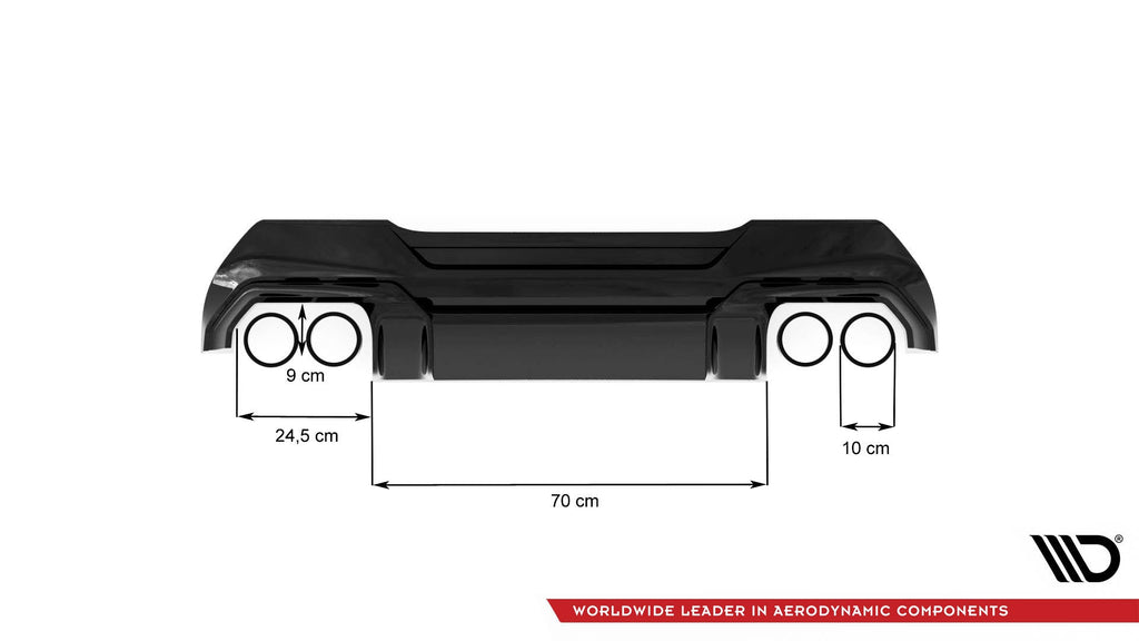 Difusor trasero V.2 para BMW 1 F40 M-Pack/ M135i