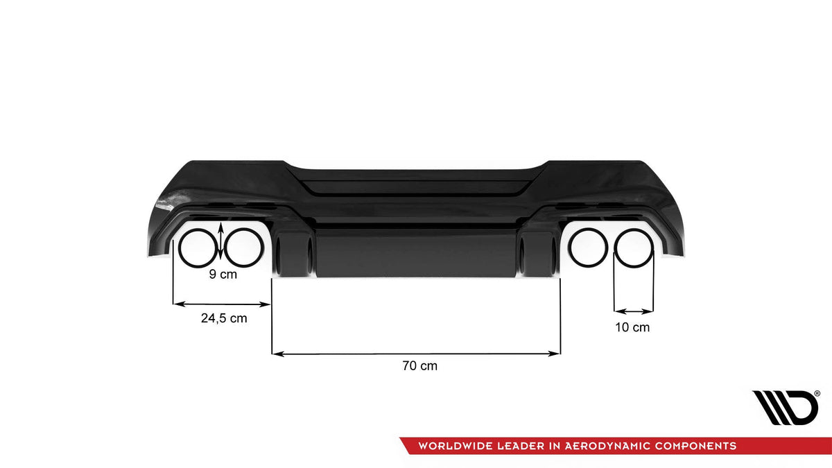 Difusor trasero V.2 para BMW 1 F40 M-Pack/ M135i