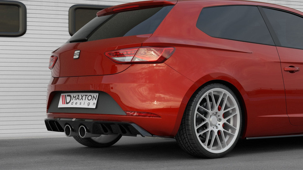Difusor trasero V.2 para Seat Leon Cupra Hatchback Mk3 Facelift
