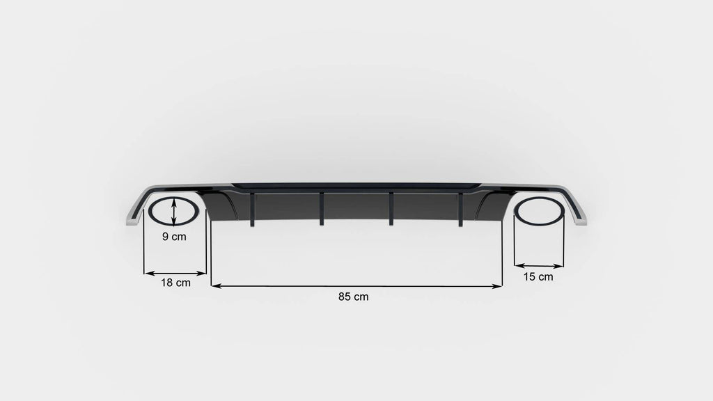 Difusor trasero V.2 para Seat Leon Cupra ST Mk3 Facelift