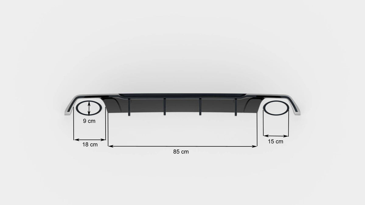 Difusor trasero V.2 para Seat Leon Cupra ST Mk3 Facelift
