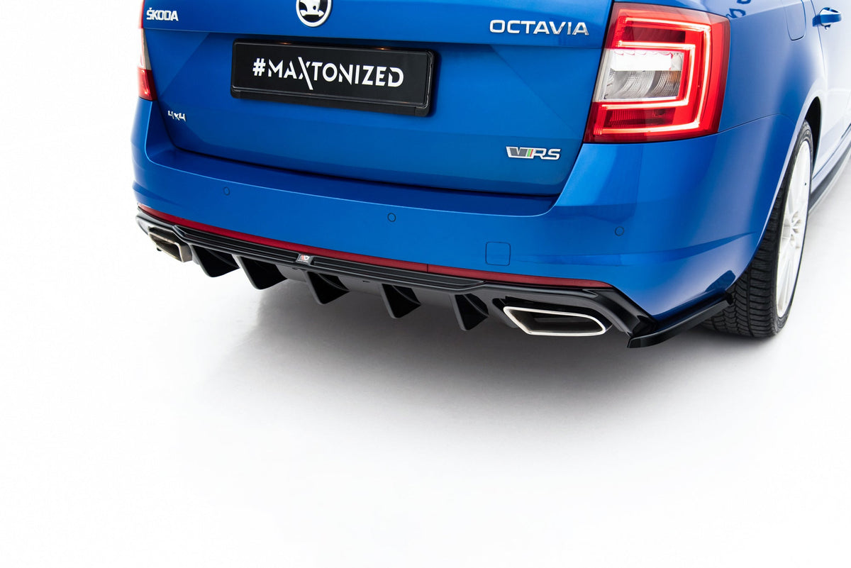 Difusor trasero V.2 para Skoda Octavia RS Mk3 / Mk3 Facelift Hatchback / Estate