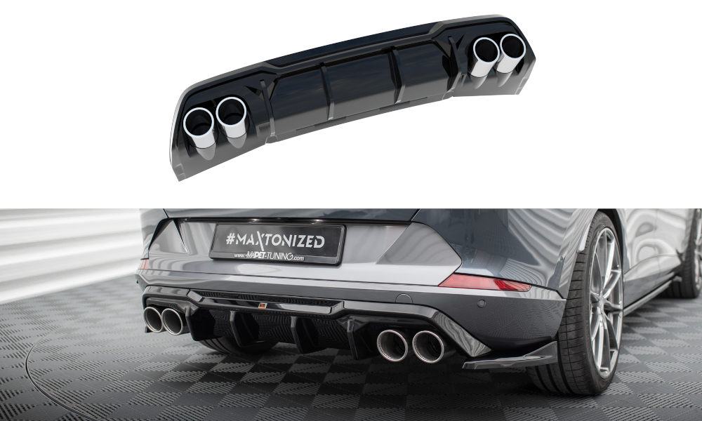 Difusor trasero V.3 + embellecedores de escape para Cupra Formentor Mk1 Facelift