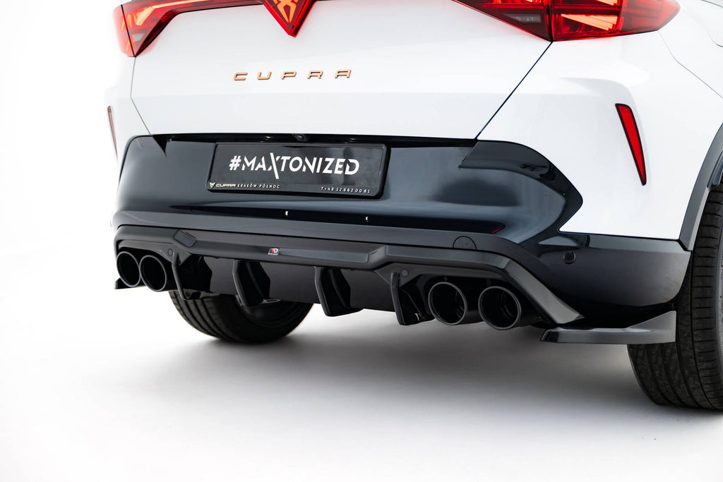 Difusor trasero V.3 + embellecedores de escape para Cupra Formentor Mk1 Facelift