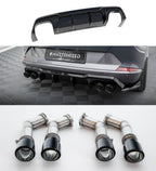 Difusor trasero V.3 + Colas de escape para Cupra Formentor VZ Mk1 / Mk1 Facelift