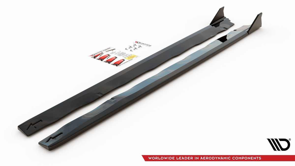 Difusores de taloneras + flaps para Ford Mustang GT Mk6 Facelift