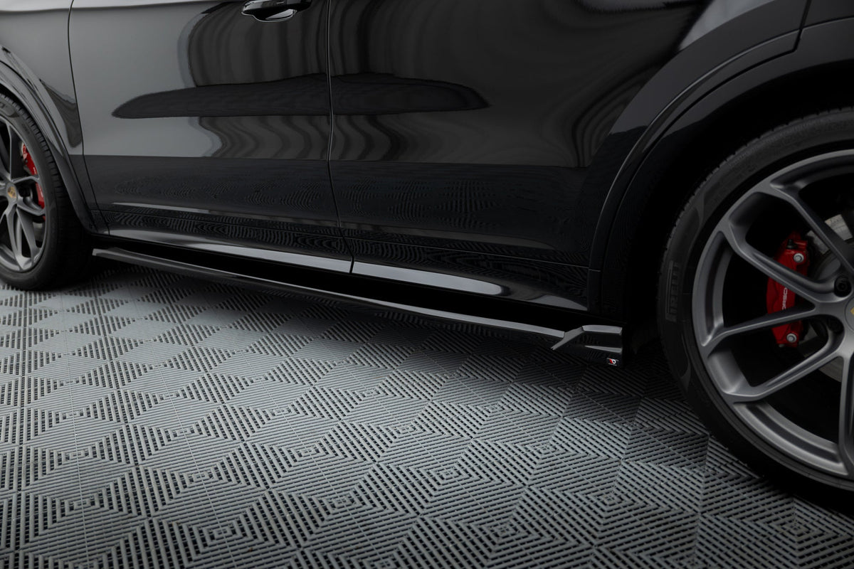 Difusores de taloneras V.2 para Porsche Cayenne Sport Design / Turbo SUV / Coupe Mk3 / Mk3 Facelift