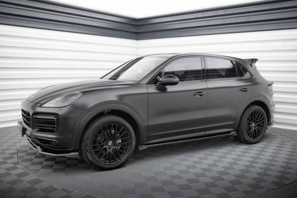 Difusores de taloneras V.1 para Porsche Cayenne Sport Design / Turbo SUV / Coupe Mk3 / Mk3 Facelift