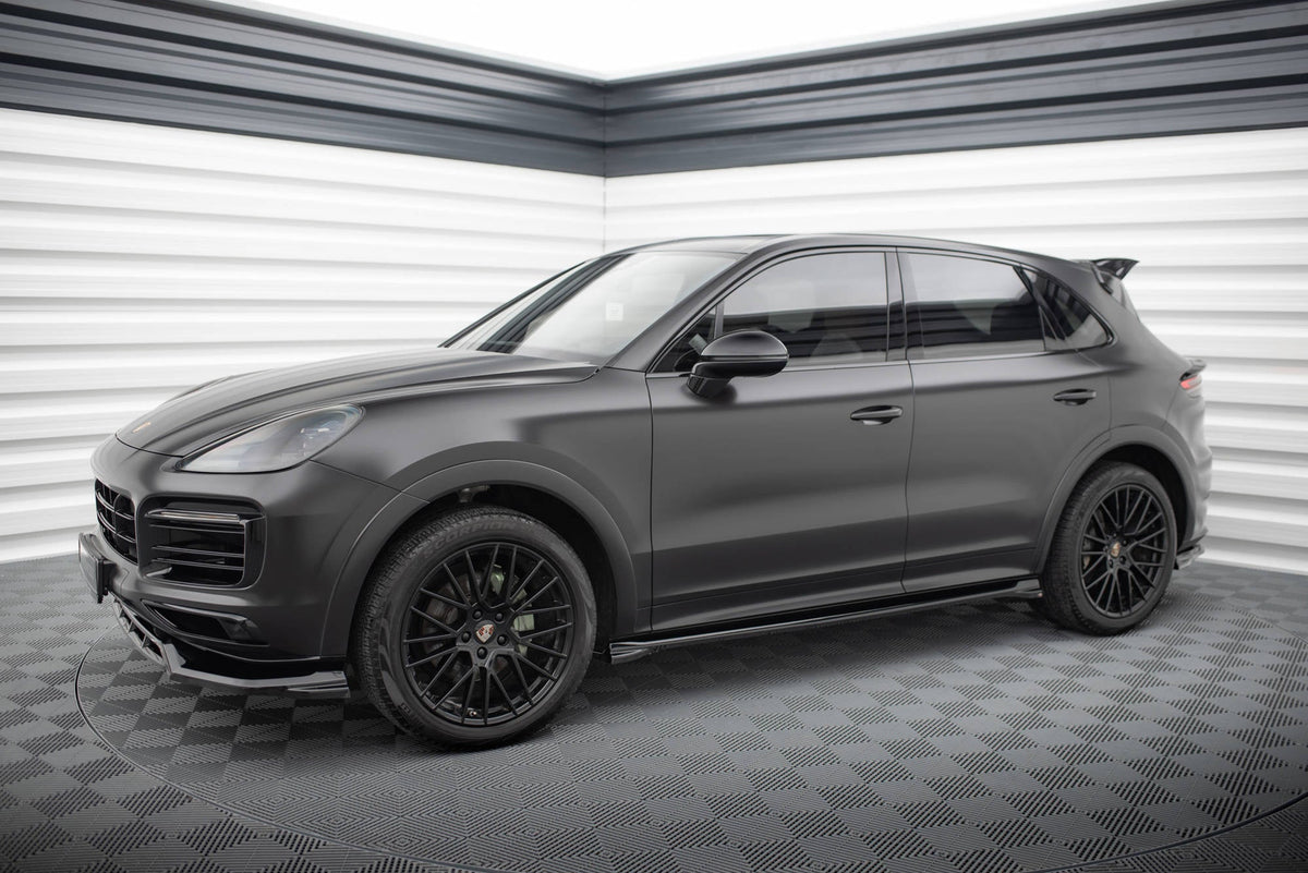 Difusores de taloneras V.1 para Porsche Cayenne Sport Design / Turbo SUV / Coupe Mk3 / Mk3 Facelift