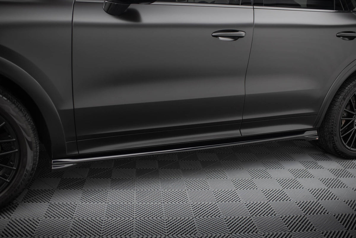 Difusores de taloneras V.1 para Porsche Cayenne Sport Design / Turbo SUV / Coupe Mk3 / Mk3 Facelift