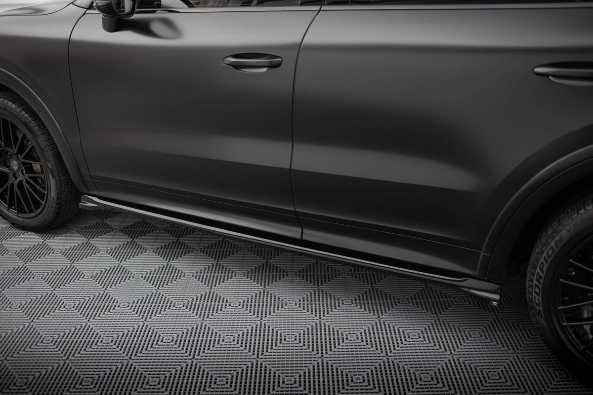 Difusores de taloneras V.1 para Porsche Cayenne Sport Design / Turbo SUV / Coupe Mk3 / Mk3 Facelift