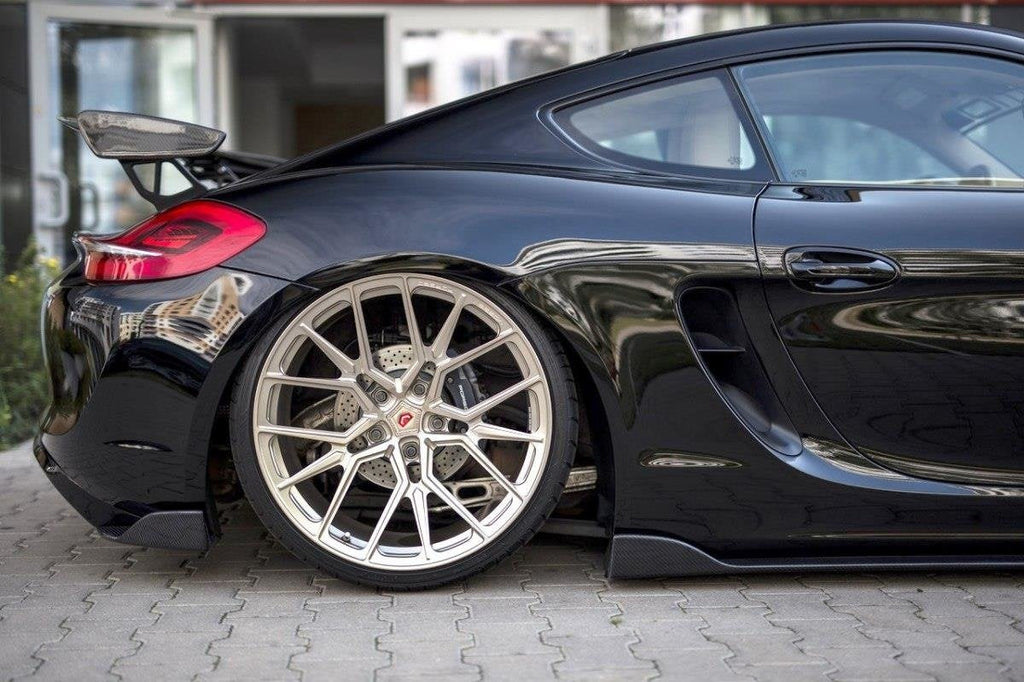 Difusores de taloneras para Porsche Cayman Mk2 981C