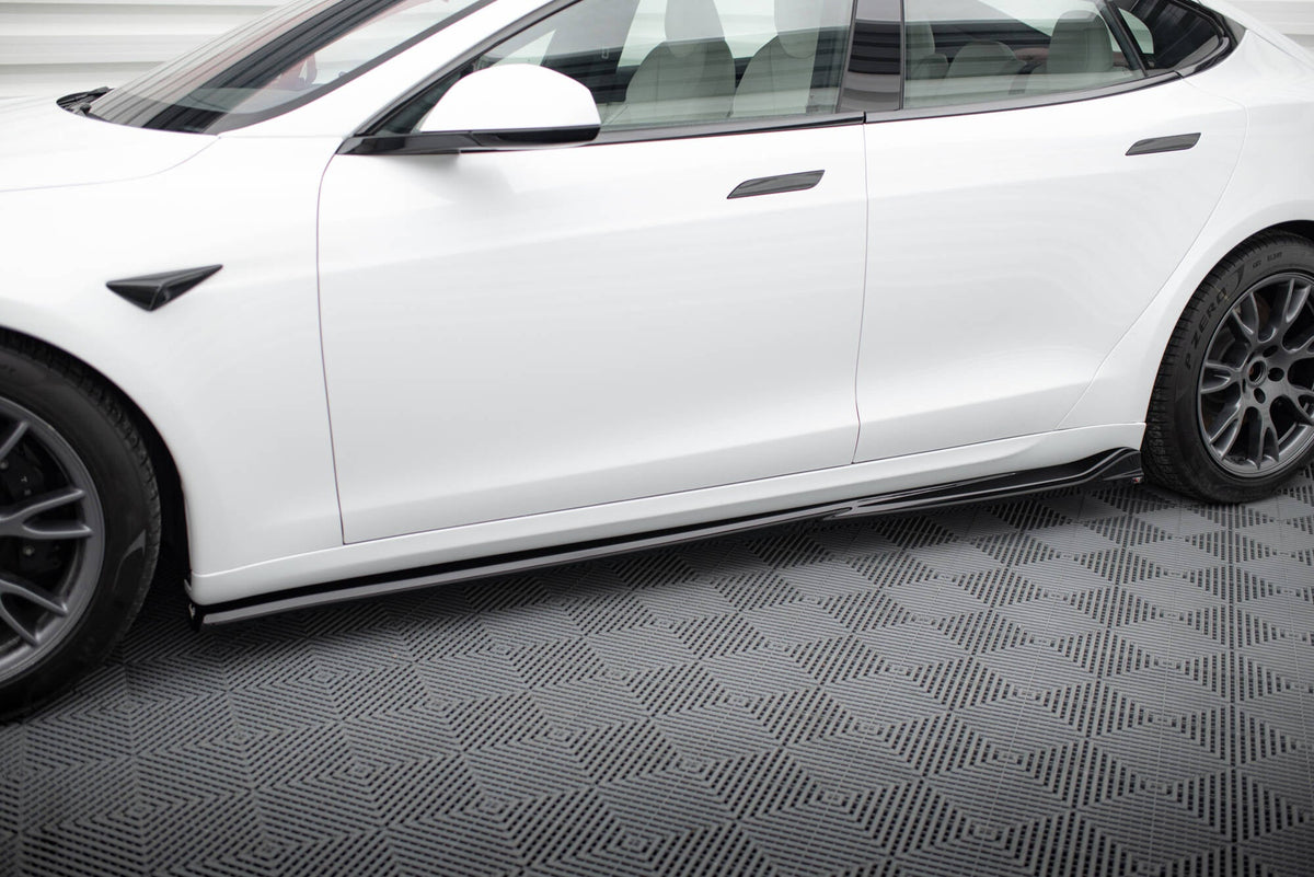 Difusores de taloneras V.1 para Tesla Model S Plaid Mk1 Facelift