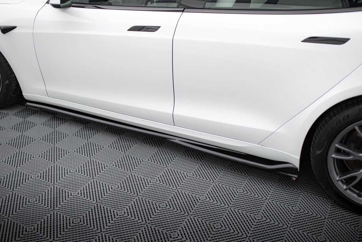 Difusores de taloneras V.1 para Tesla Model S Plaid Mk1 Facelift