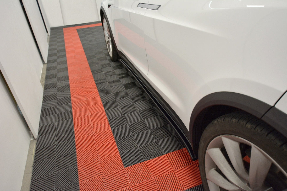 Difusores de taloneras V.1 para Tesla Model X Mk1