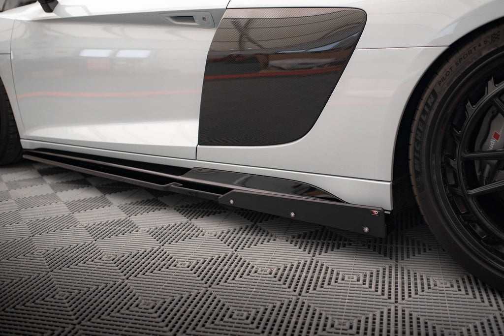 Difusores de taloneras V.2+ flaps para Audi R8 Mk2 Facelift