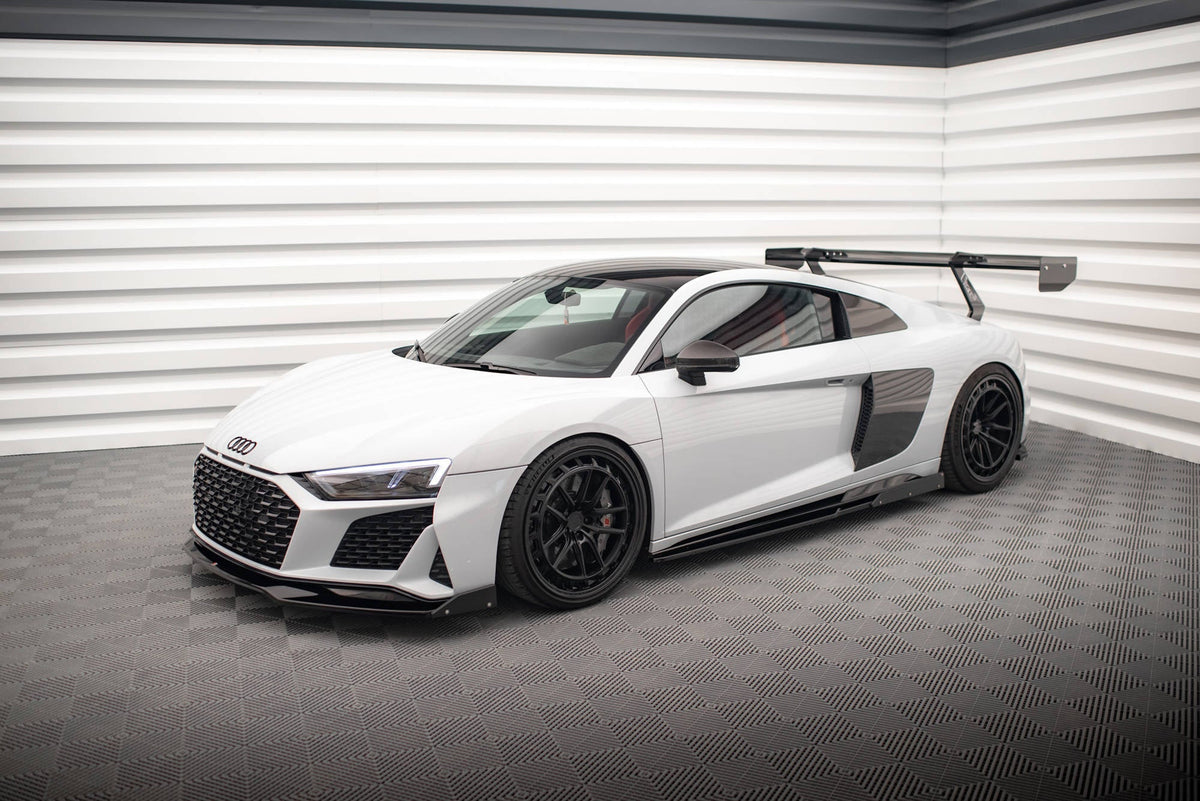 Difusores de taloneras V.2+ flaps para Audi R8 Mk2 Facelift