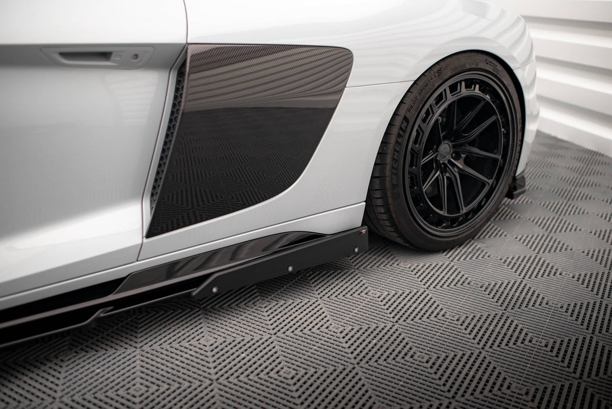Difusores de taloneras V.2+ flaps para Audi R8 Mk2 Facelift