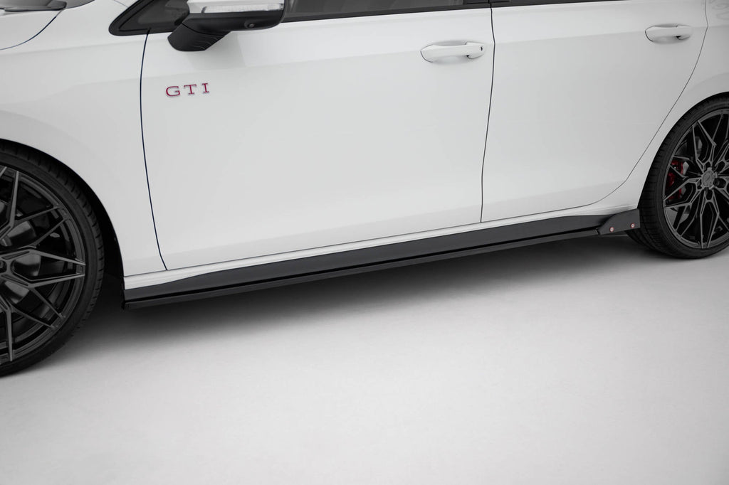Difusores de taloneras V.2 + flaps para Volkswagen Golf GTI / GTE / GTI Clubsport / GTD / R-Line Mk8
