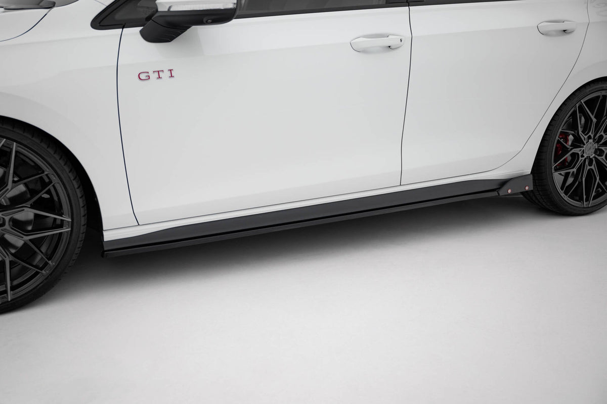 Difusores de taloneras V.2 + flaps para Volkswagen Golf GTI / GTE / GTI Clubsport / GTD / R-Line Mk8