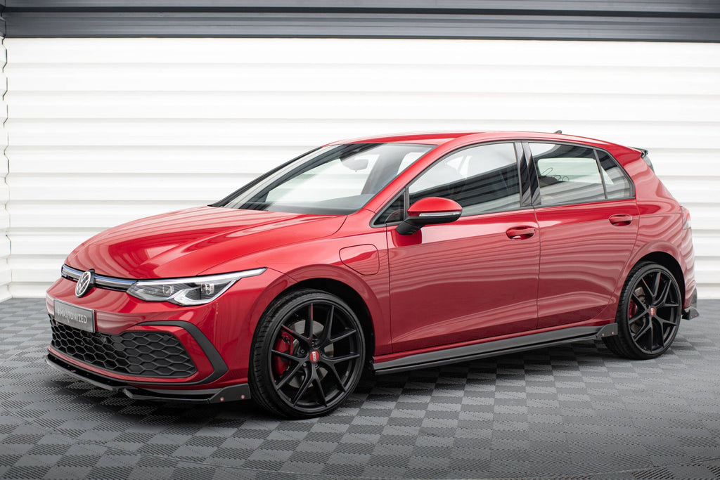 Difusores de taloneras V.2 + flaps para Volkswagen Golf GTI / GTE / GTI Clubsport / GTD / R-Line Mk8