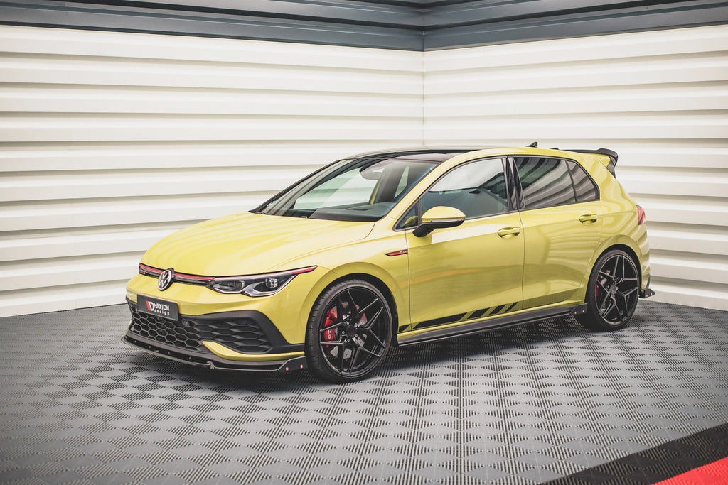 Difusores de taloneras V.2 + flaps para Volkswagen Golf GTI / GTE / GTI Clubsport / GTD / R-Line Mk8
