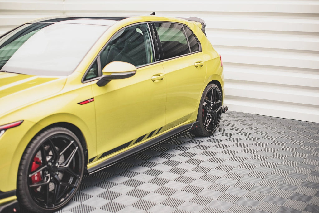 Difusores de taloneras V.2 + flaps para Volkswagen Golf GTI / GTE / GTI Clubsport / GTD / R-Line Mk8