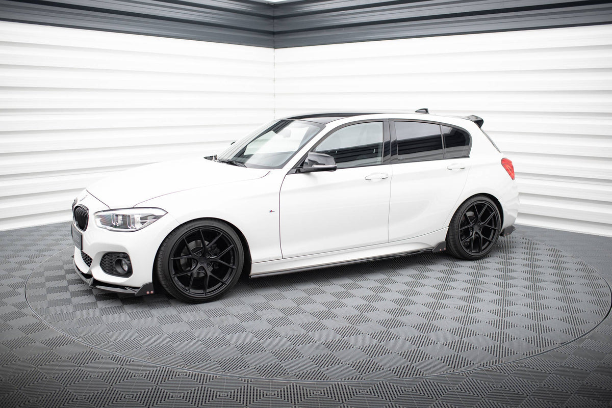 Difusores de taloneras V.4 + flaps para BMW 1 M-Pack / M140i F20 Facelift