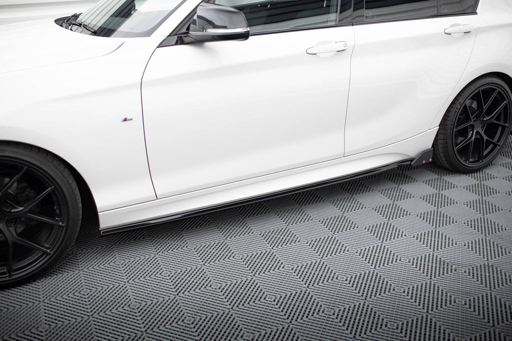 Difusores de taloneras V.4 + flaps para BMW 1 M-Pack / M140i F20 Facelift