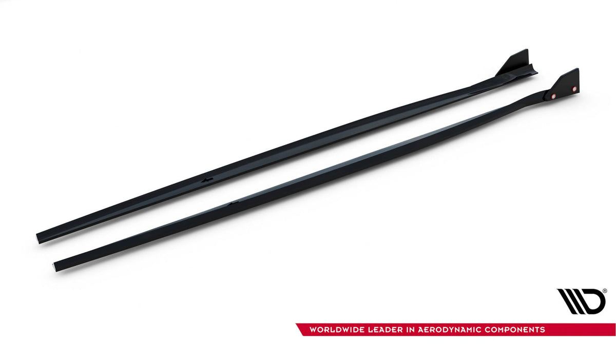 Difusores de taloneras V.4 + flaps para BMW 1 M-Pack / M140i F20 Facelift