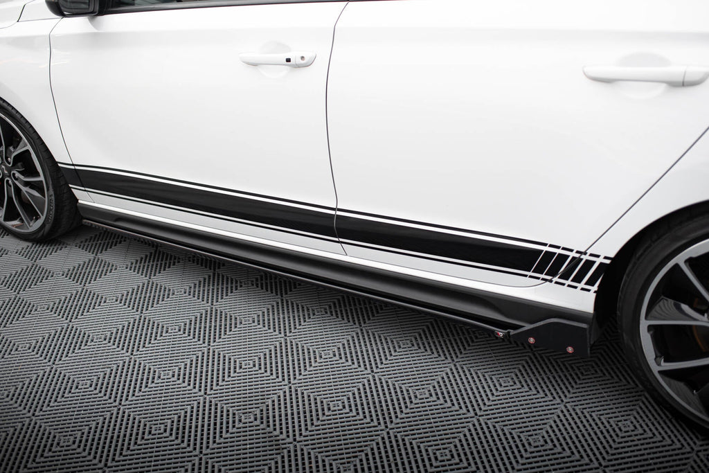 Difusores de taloneras V.5 + flaps para Hyundai I30 N / N-Line Hatchback / Fastback Mk3 / Mk3 Facelift