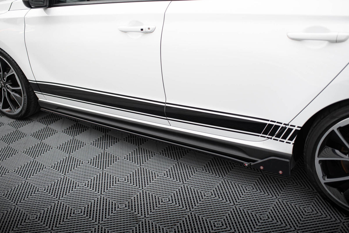 Difusores de taloneras V.5 + flaps para Hyundai I30 N / N-Line Hatchback / Fastback Mk3 / Mk3 Facelift