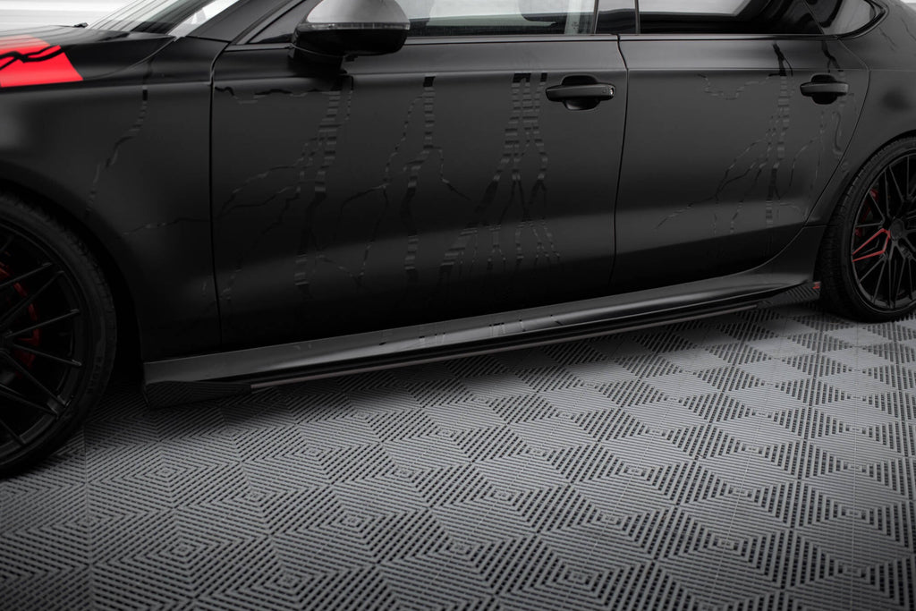 Difusores de taloneras Street Pro + flaps para Audi A7 RS7 LOOK C7