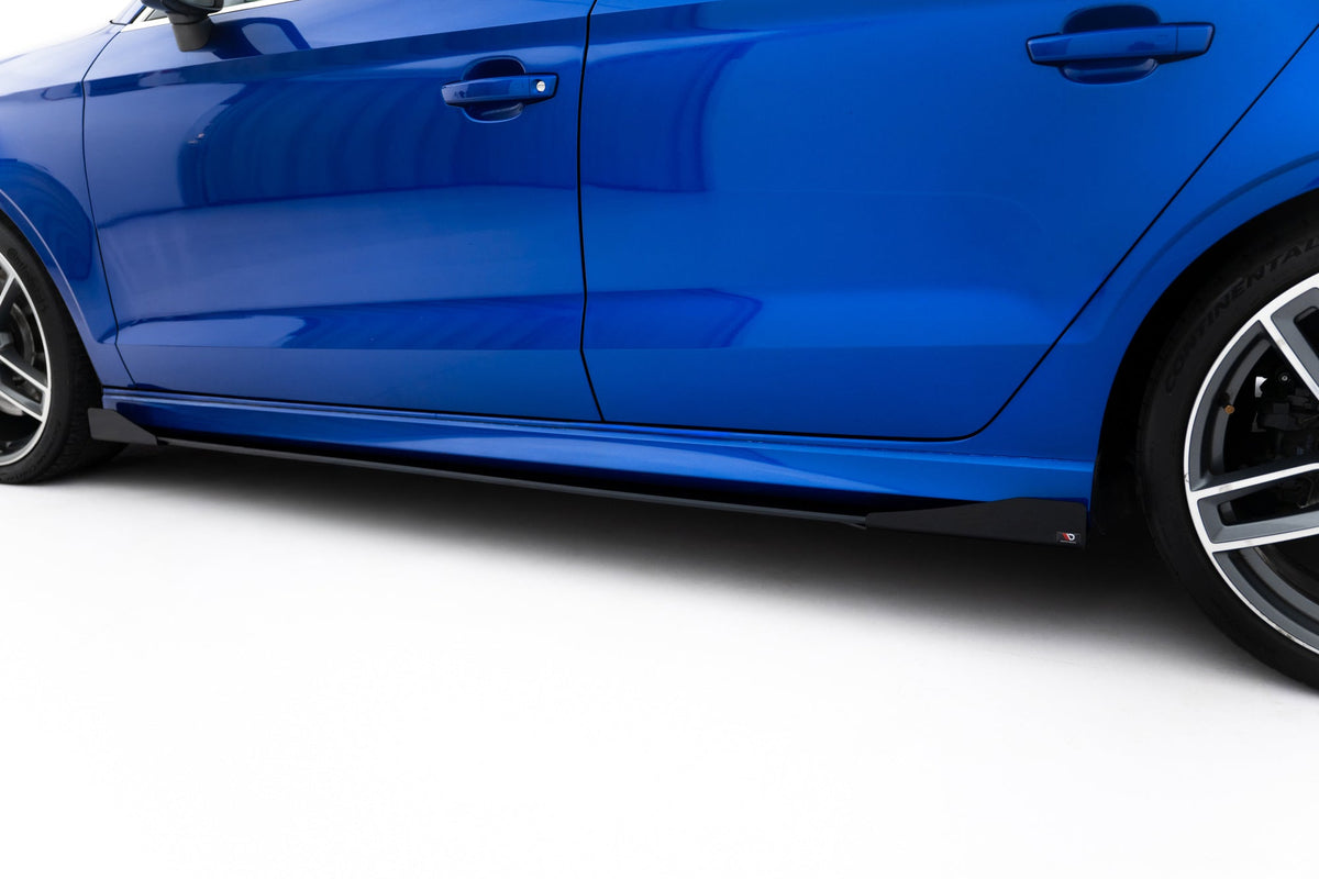 Difusores de taloneras Street Pro + flaps para Audi S3 / A3 S-Line Sedan 8V