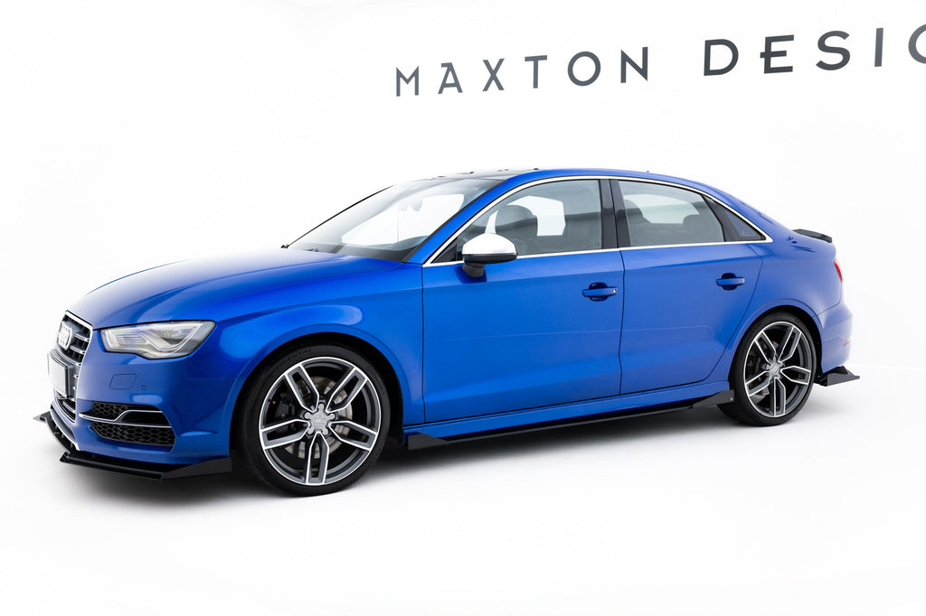 Difusores de taloneras Street Pro + flaps para Audi S3 / A3 S-Line Sedan 8V