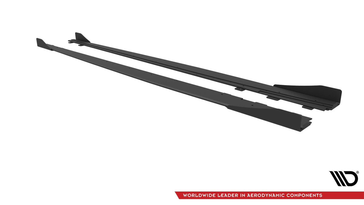 Difusores de taloneras Street Pro + flaps para Audi S3 / A3 S-Line Sedan 8V