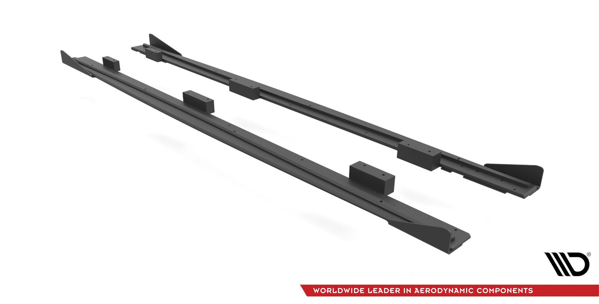 Difusores de taloneras Street Pro + flaps para Audi S3 / A3 S-Line Sportback 8V Facelift