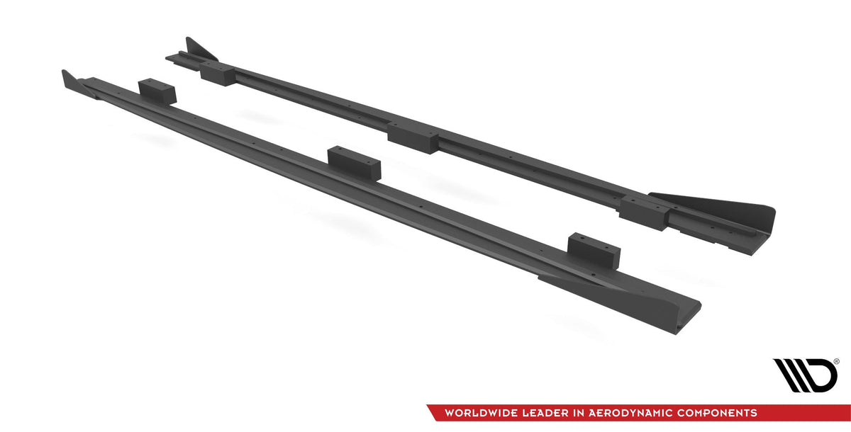 Difusores de taloneras Street Pro + flaps para Audi S3 / A3 S-Line Sportback 8V Facelift