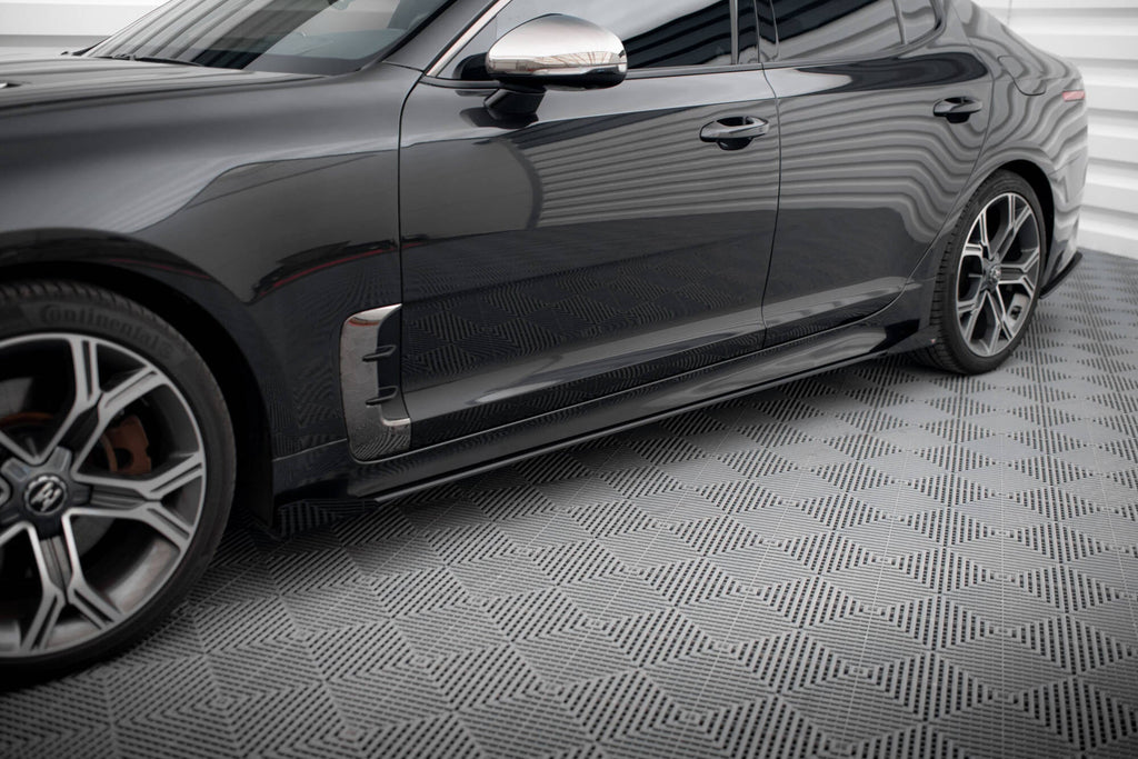 Difusores de taloneras Street Pro + flaps para Kia Stinger GT / GT-Line / Standard Mk1